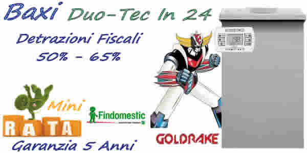 Prezzo caldaia Baxi  Luna Duo_tec IN+24 € 1050 installazione standard, detrazioni fiscali 50% e 60%. Prezzo montaggio caldaia standard,  Pagamento a rate. SoLo Con CaLdAiAfACiLe è FaCiLe. Installazioni Limitate.