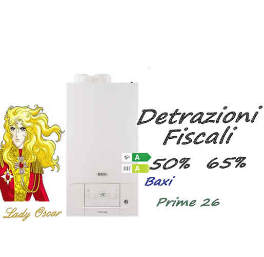 Incentivi fiscali 50% e 65% caldaia Baxi Prime 26